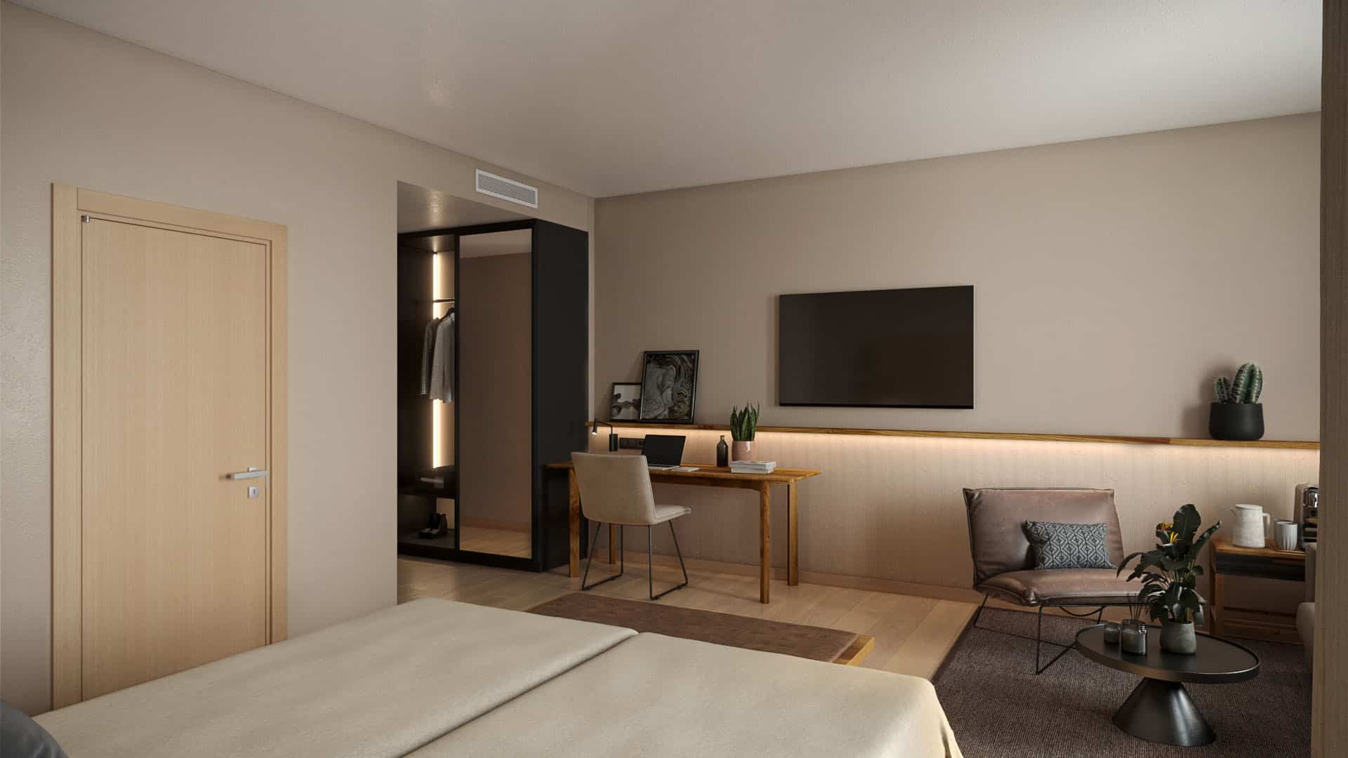 Superior Zimmer mit Arbeitstisch für Workation im Hotel Nouri